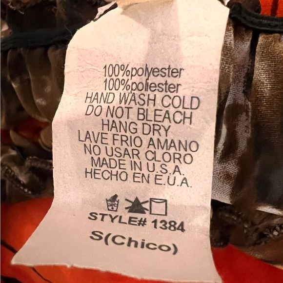 1.2.3 Cute Vintage Sheer Cropped Top Size Small - Picture 3 of 4